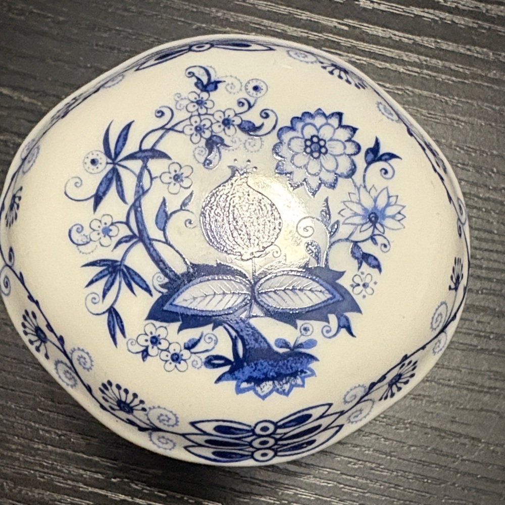 Artistic Blue and White Ceramic Decorative Piece